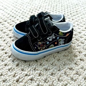 Vans Old Skool Cosmic Zoo Velcro Toddler Size 5